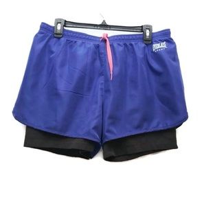 Everlast Sport Women's Running Shorts Blue Black